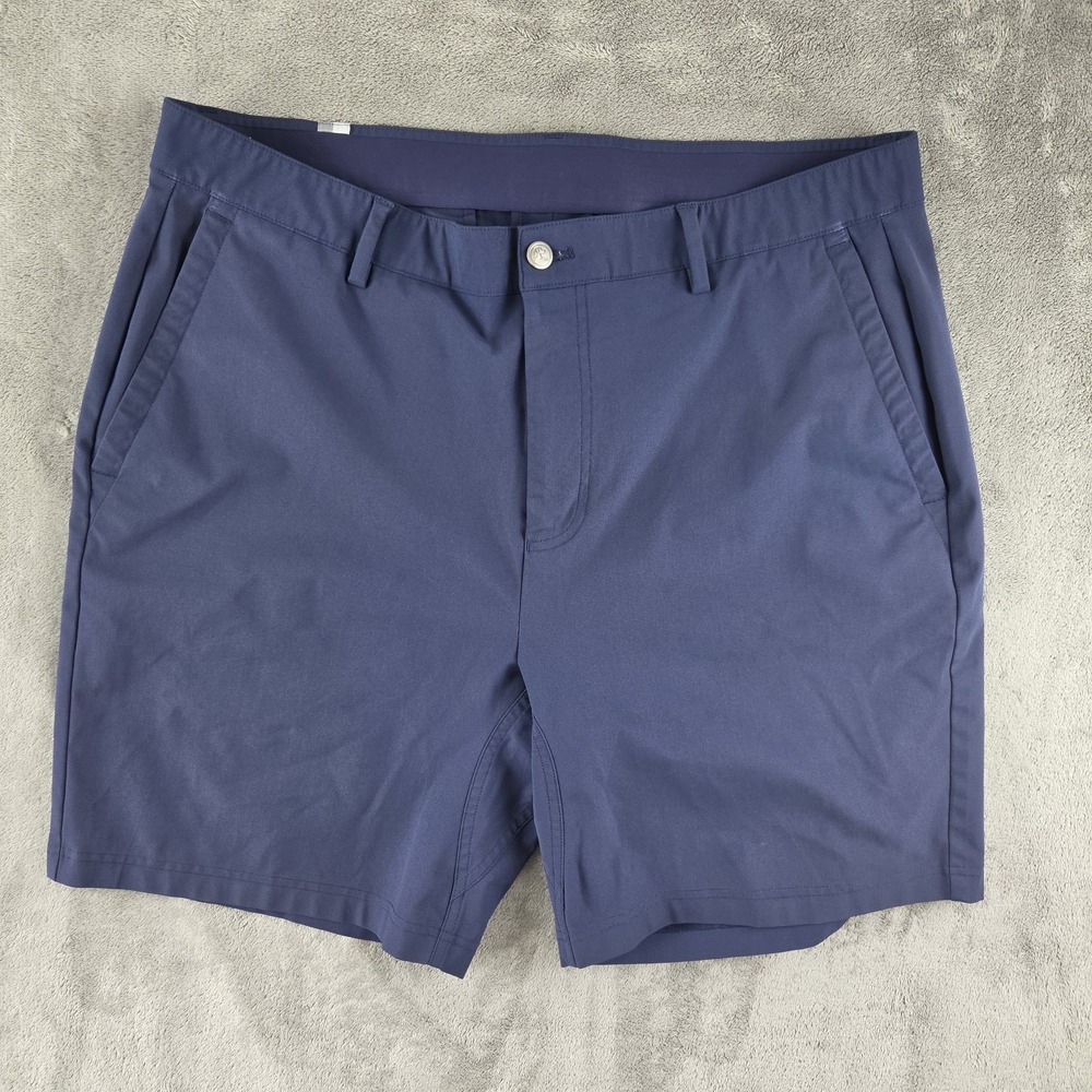 Rhoback Mens Looper Delta Shorts Size 38" Golf Shorts 8" inseam Blue EUC